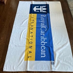 COPY - NIB white Royal Caribbean beach Towel